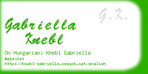 gabriella knebl business card
